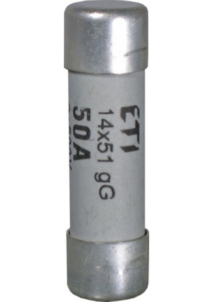 CH14GG-50A ,14X51MM 50A Gg/yavaş Kartuş Sigorta