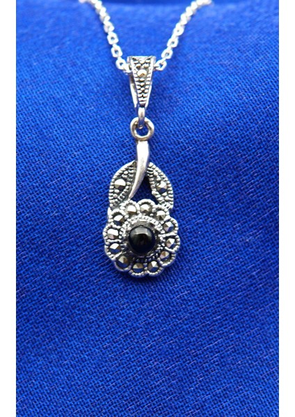 925 Ayar Kadın Oltu Taşı Kadın Kolye SK000105 fiyatları