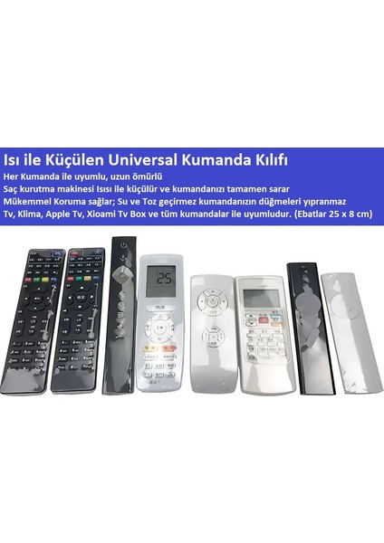 Kumanda Koruma Film – Şeffaf, Tv ve Klima Kumandaları Için Uyumlu (5li) fiyatları