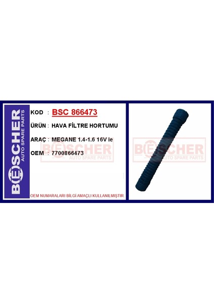 Hava Filtre Hortumu Megane 1.4-1.6 16V Ie