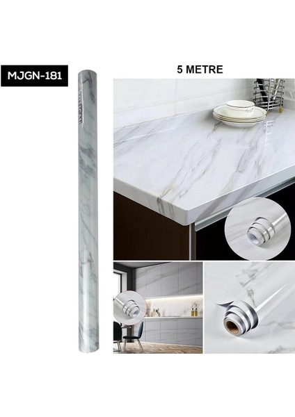 Buğz Mermer Desen Folyo Beyaz