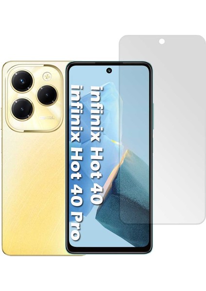 Infinix Hot 40 / Hot 40 Pro Uyumlu Nano Cam Ekran Koruyucu