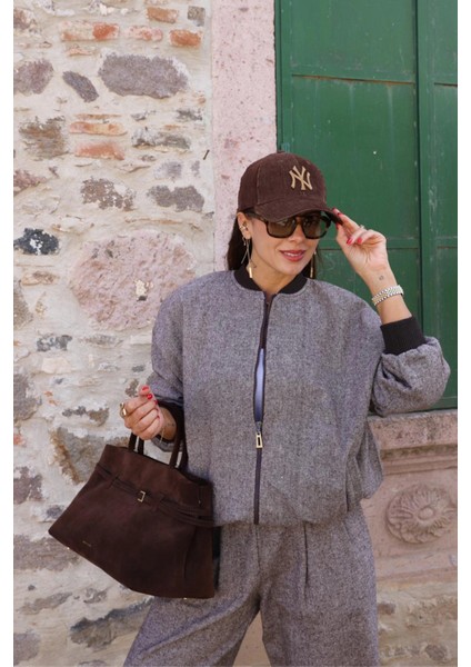 Kahverengi Bomber Ceket modelleri