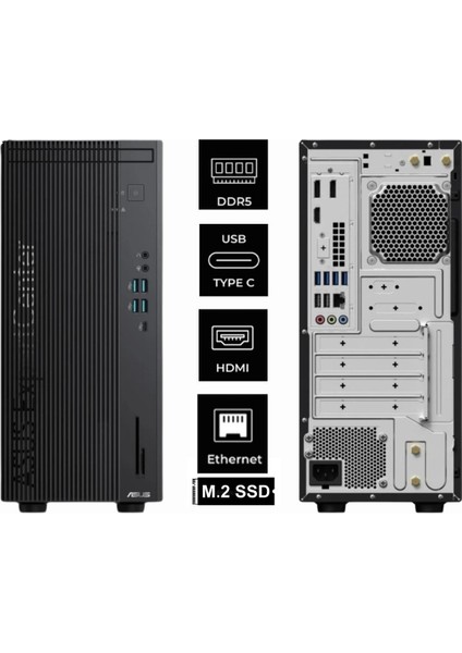 Expertcenter D9 I7 14700 D901MDR-I5161TBB0D-0538 128GB 4tb+4tb Rtx 3060 12GB W11PRO Mini Tower Masaüstü Bilgisayar