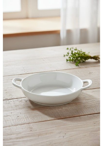 Oval Kulplu Porselen Kase 19X15X4,5 cm – Meze, Kahvaltılık, Sosluk, Tatlı ve Sunum Kasesi – Şık ve Dayanıklı
