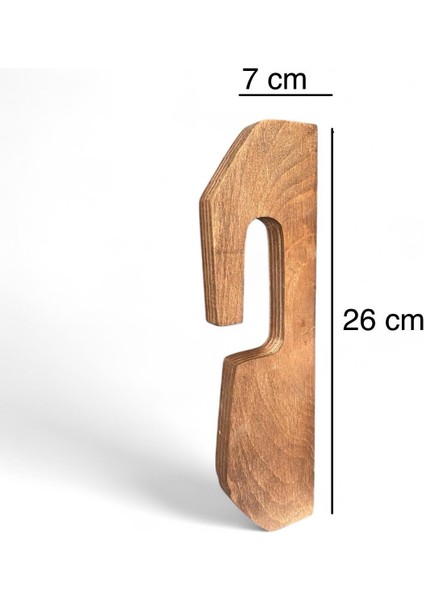 Dikey Saksılık, Tekli Saksılık, Ahşap, Iç Mekan, Dış Mekan, Balkon Düzenleyici 26X7X1.8CM Ebat fiyatları