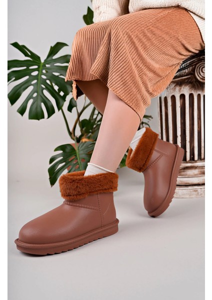 Kadın Su Geçirmez Içi Kürklü Yumuşak Rahat Yağmur Kar Botu