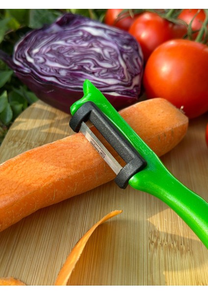 Pırıltılı Yeşil Dik Soyacak – Paslanmaz Alman Çeliği, Ergonomik Sap, Yüksek Keskinlik fiyatları