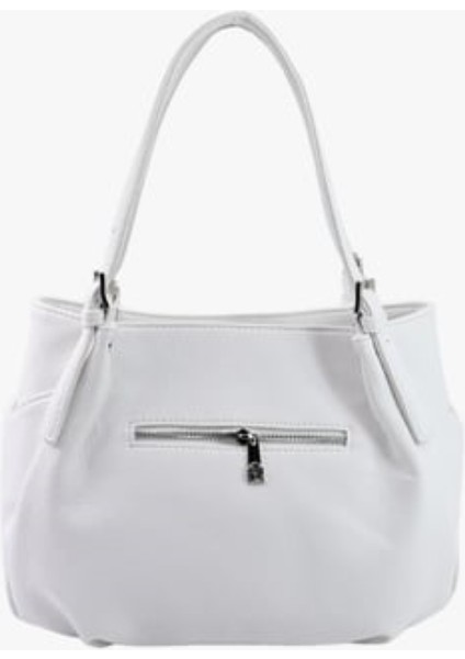 Kadın Omuz ve Kol Çanta 67-8117 Beyaz fiyatları