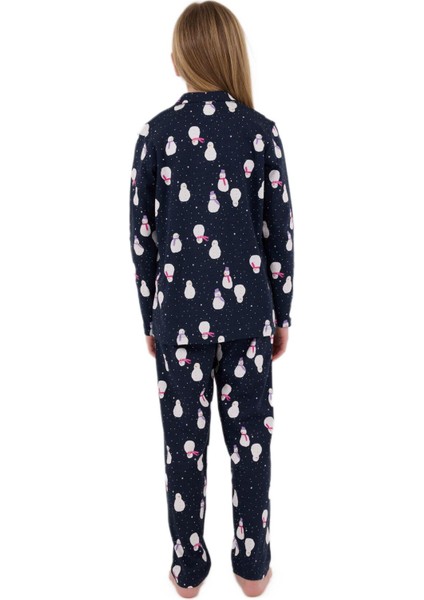 Rolypoly Kız Çocuk Lacivert Pijama Takımı 3713-G modelleri
