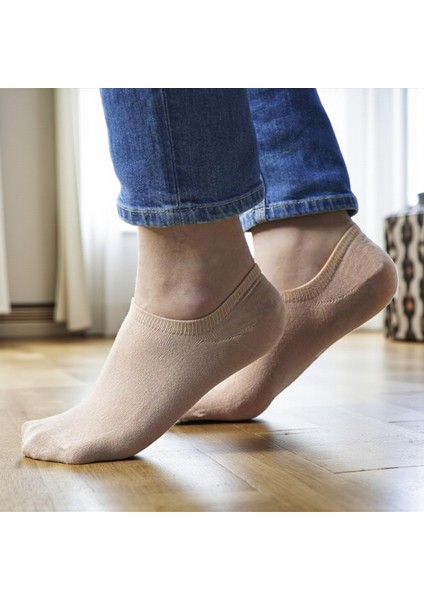 Steelstyle, 3' Lü Unisex Kısa Patik Çorap - Bej