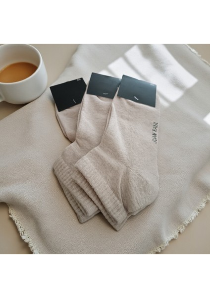 Steelstyle, 3' Lü Unisex Kısa Patik Çorap - Bej fiyatları