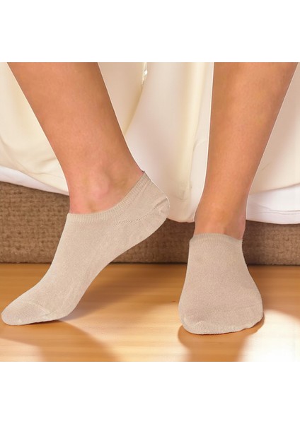 Steelstyle, 3' Lü Unisex Kısa Patik Çorap - Bej modelleri