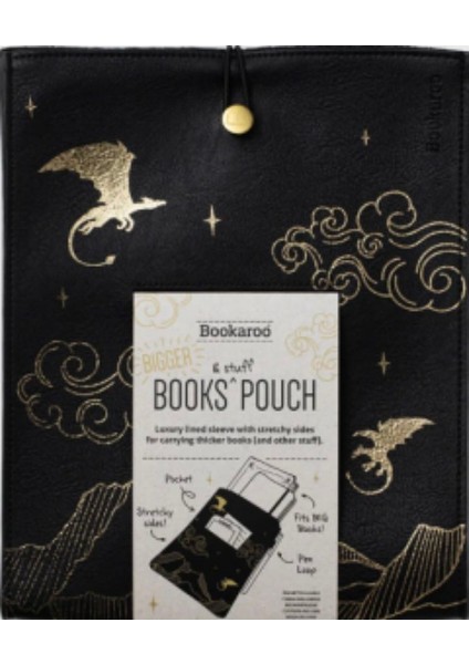 Bookaroo Books & Stuff Pouch Kitap&defter Kılıfı Fantasy Dragon