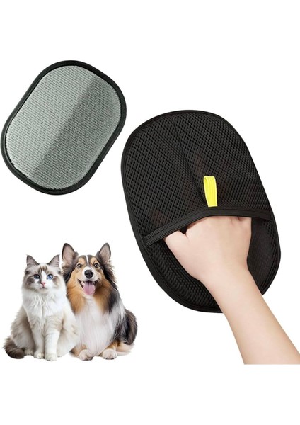 Tüy Toplama ve Temizleme Eldiveni – Kedi & Köpekler Için Çift Taraflı Pratik Tüy Temizleyici