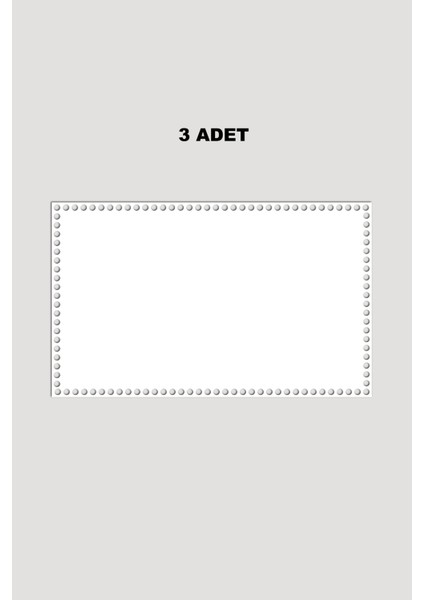 Ahşap Dikdörtgen Sepet Tepsi Tabanı 25X40 cm 3 Adet Beyaz 3mm