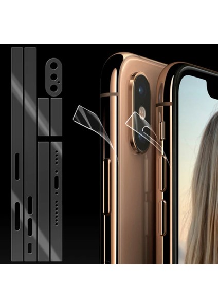 Iphone 17 Air Için Arka ve Yan Şeffaf Kaplama Tpu Sticker Çizilme Önleyici Kaplama Sticker modelleri