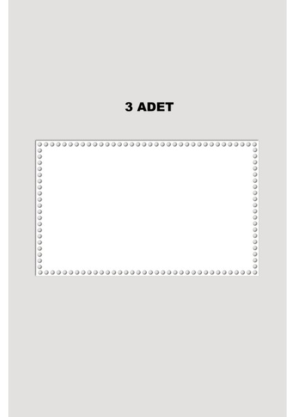 Ahşap Dikdörtgen Sepet Tepsi Tabanı 28X46 cm 3 Adet Beyaz 3mm