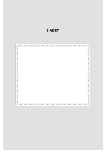 Ahşap Dikdörtgen Sepet Tepsi Tabanı 31X37 cm 3 Adet Beyaz 3mm