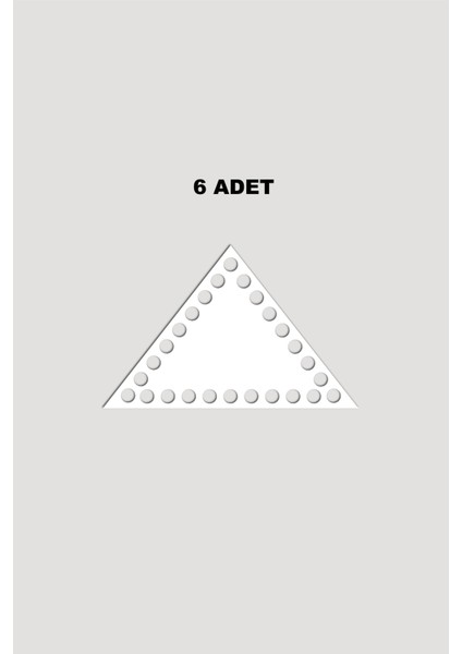 Ahşap Çeyrek Daire Sepet Tepsi Tabanı 20X20 cm 6 Adet Beyaz 3mm