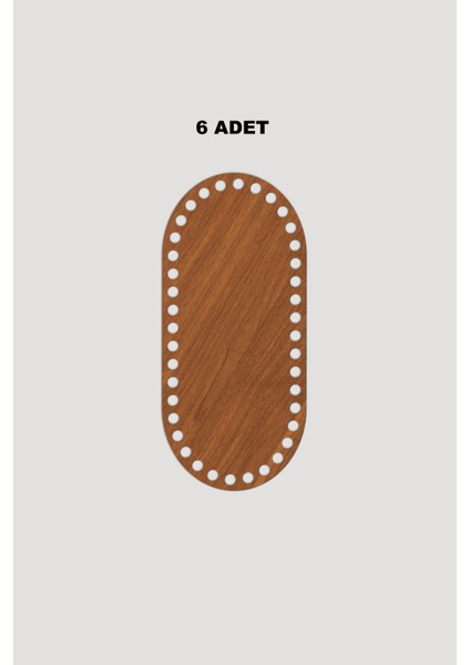 Ahşap Kare Sepet Tepsi Tabanı 18X18 cm 6 Adet Ceviz 3mm