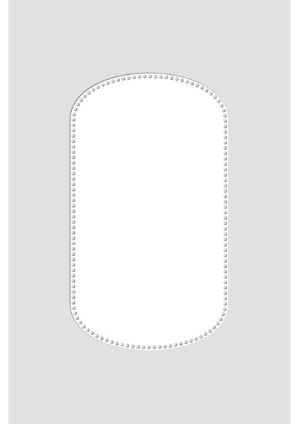 Ahşap Dikdörtgen Oval Köşeli Sepet Tepsi Tabanı 40X70 cm 1 Adet Beyaz 3mm