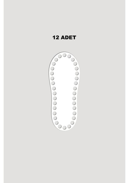 Ahşap Elips Sepet Tepsi Tabanı 6X16 cm 12 Adet Ceviz 3mm