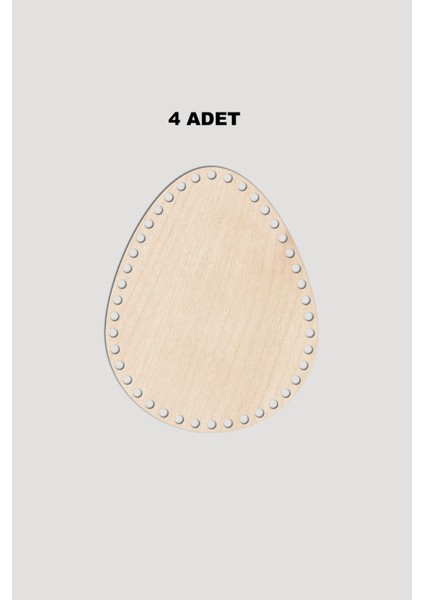 Ahşap Yumurta Sepet Tepsi Tabanı 20X25 cm 4 Adet Akça 3mm