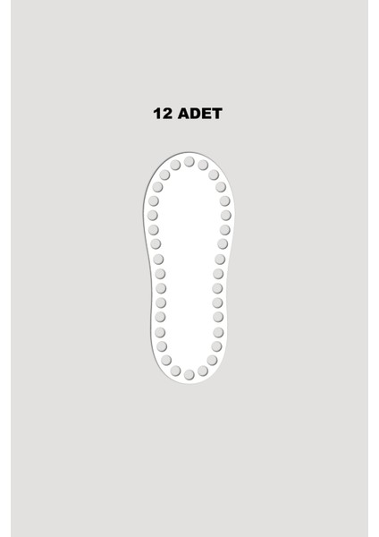 Ahşap Elips Sepet Tepsi Tabanı 8X20 cm 12 Adet Beyaz 3mm