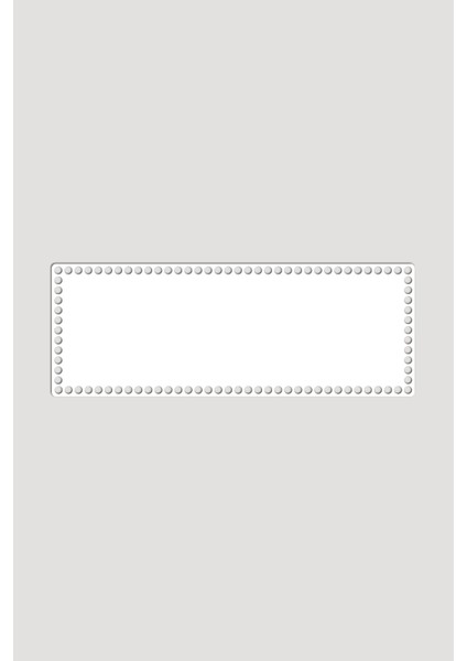 Ahşap Dikdörtgen Oval Köşeli Sepet Tepsi Tabanı 50X64 cm 1 Adet Beyaz 3mm