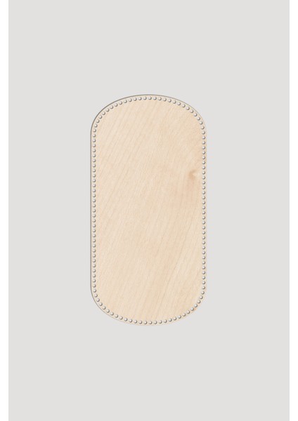 Ahşap Dikdörtgen Oval Köşeli Sepet Tepsi Tabanı 30X60 cm 1 Adet Akça 3mm