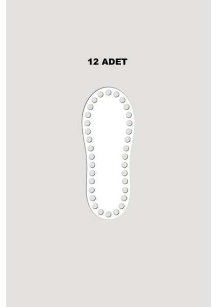 Ahşap Elips Sepet Tepsi Tabanı 7X18 cm 12 Adet Ceviz 3mm