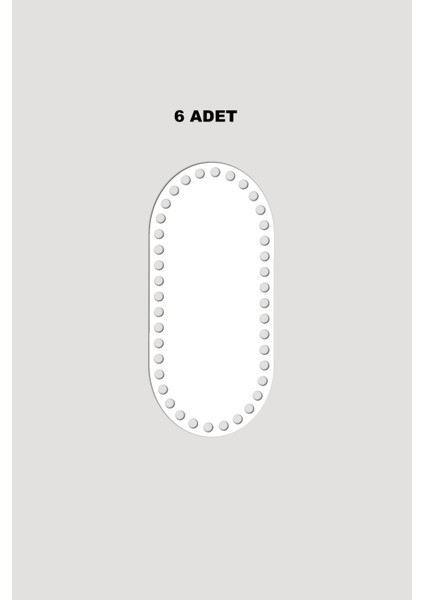 Ahşap Kare Sepet Tepsi Tabanı 18X18 cm 6 Adet Beyaz 3mm