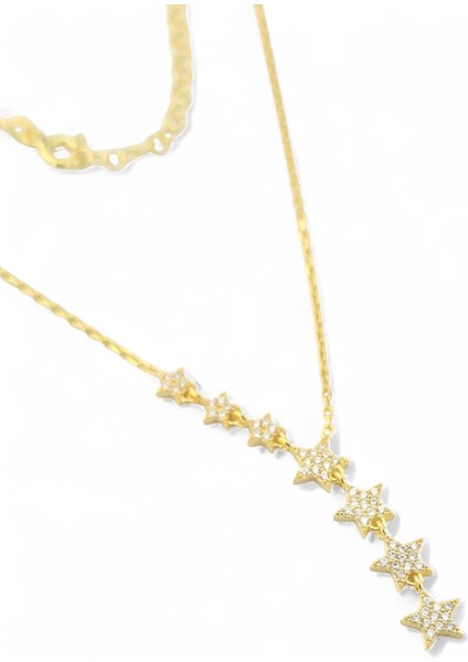 925 Ayar Gümüş Yıldızlı Kadın Gümüş Kolye fiyatları