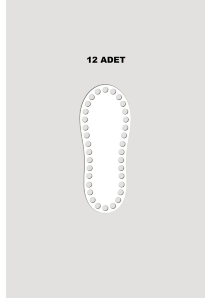 Ahşap Elips Sepet Tepsi Tabanı 5,5X14 cm 12 Adet Beyaz 3mm