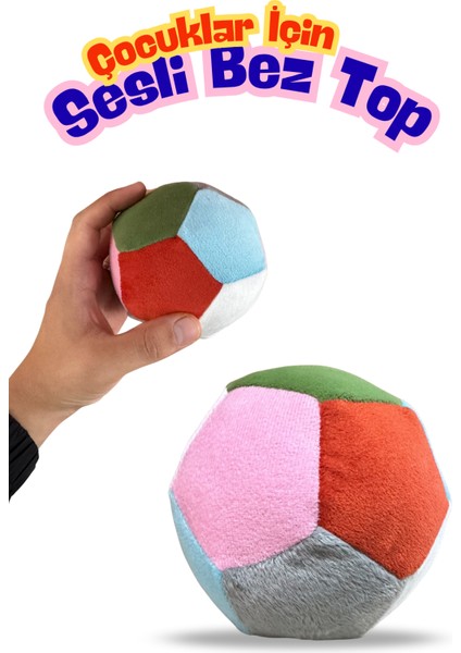 Sesli Bez Top Çocuklar ve Bebekler Için Oyun Topu