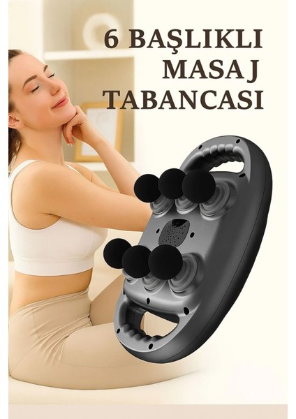 6 Başlıklı Fonksiyonlu Şarjlı Geliştirilmiş Masaj Aleti 2000 Mah Masaj Tabancası modelleri
