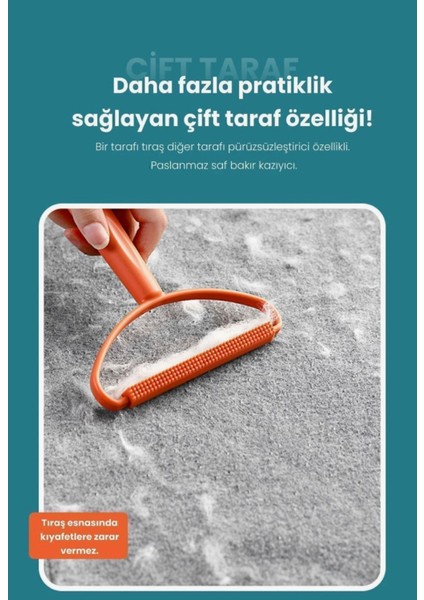 Evcil Hayvan Tüy Toplama Tarağı – Kedi & Köpekler Için Pratik Tüy Temizleyici Aparat