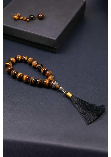 Klasik Model Püsküllü Iri Taneli Kaplan Gözü Tesbih fiyatları