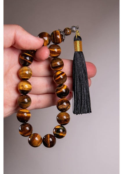 Klasik Model Püsküllü Iri Taneli Kaplan Gözü Tesbih modelleri