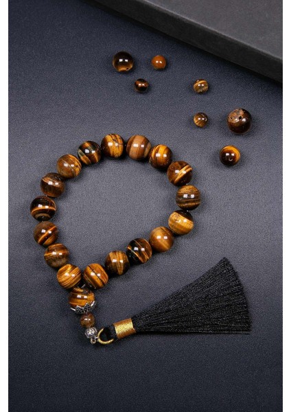 Klasik Model Püsküllü Iri Taneli Kaplan Gözü Tesbih fırsatları