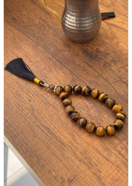 Klasik Model Püsküllü Iri Taneli Kaplan Gözü Tesbih indirimleri