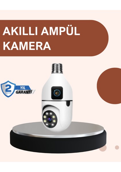 2’si 1 Arada Güvenlik Kamerası ve Sel Işığı – Kablosuz Akıllı Kamera