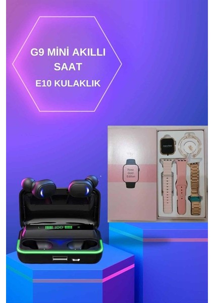 Kadınlara Özel Bileklik Hediyeli Akıllı Saat ve Dijital Göstergeli Anc Özellikli Bluetooth Kul