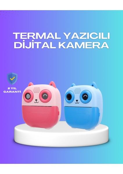 2.4 Inç Ekranlı Çocuk Fotoğraf Makinesi 6x Zoom Özellikli