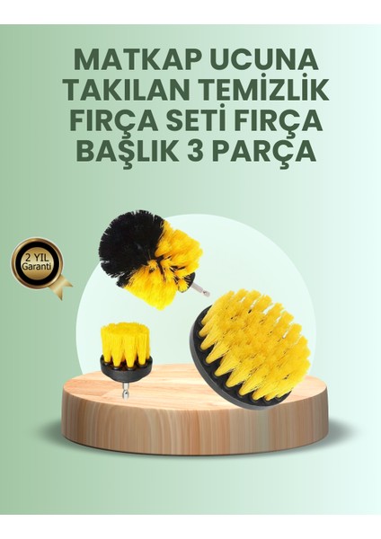 Banyo ve Mutfak Için Matkap Ucu Temizlik Fırçası 3’lü Set
