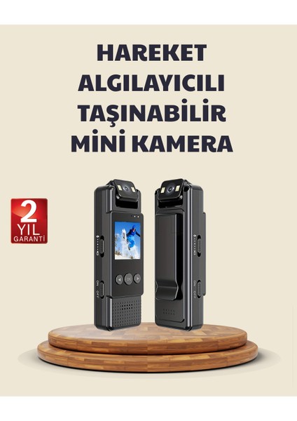 128GB Destekli Hareket Algılamalı Mini Kamera