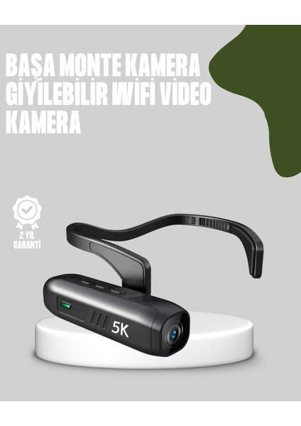 Başa Takılabilir 5k Spor ve Vlog Kamerası