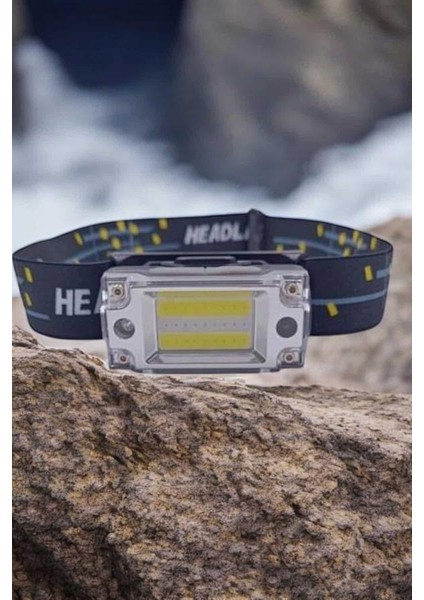 Kafa Lambası LED Fener Pratik Taşınabilir Ayarlanabilir USB Şarjlı