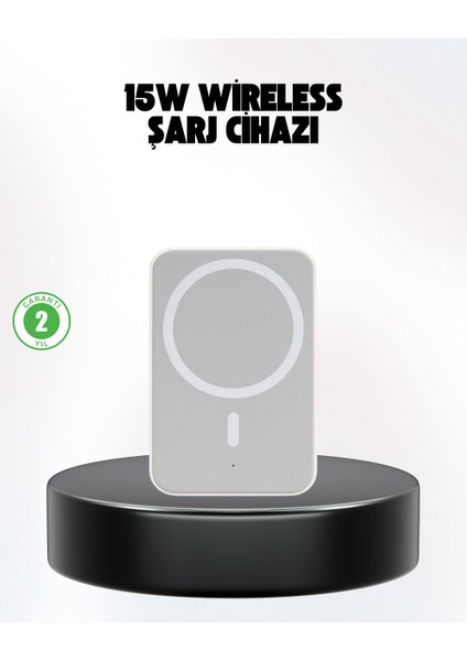 iPhone Serileri ile Uyumlu Magsafe Manyetik Araç Telefon Tutucu ve Şarj Cihazı